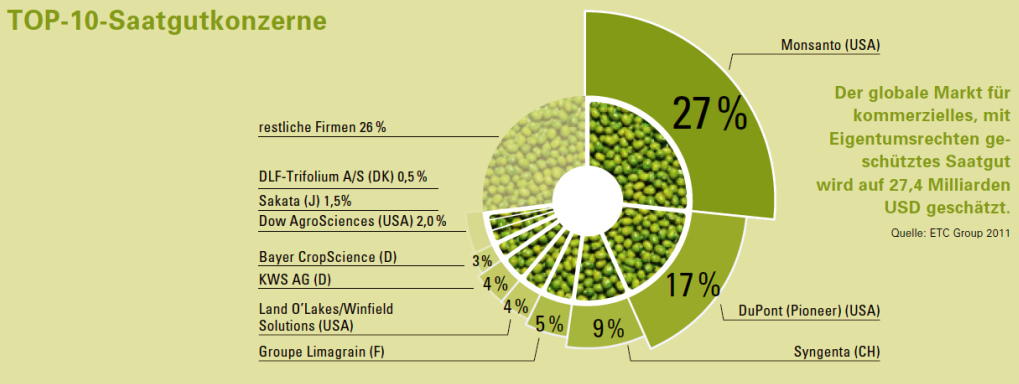 Die Top 10 der kriminellen Gen-Saatgutkonzerne,
                    Grafik