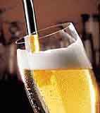 Biereinschank, ein
                  Glas Bier