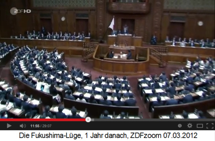 Das japanische Parlament mit
                über 100 geschmierten Tepco-Vasallen