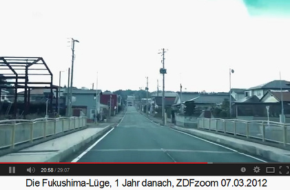 Die Geisterstadt Tomioka, 7km
                vom explodierten Atomkraftwerk Fukushima Daiichi
                entfernt