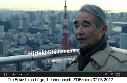 Erdbebenforscher Hideki
                Shimamura auf einem Balkon in Tokio