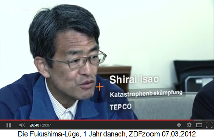 Atomingenieur von Tepco Herr
                Shirai Isao, Portrait
