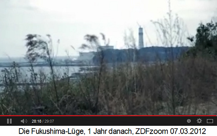 Landschaft um
                das AKW Fukushima mit Atomingenieur Yukitero Naka und
                einem Geigerzähler-Piepser, Sicht auf die Atomruine
                Fukushima Daiichi
