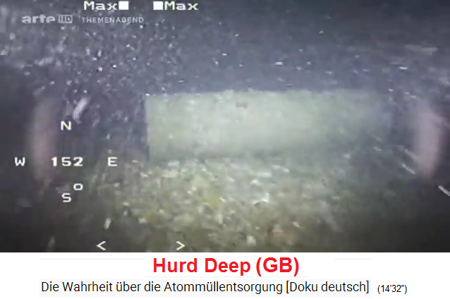 GB: Nuclear waste dumping site "Hurd
                  Deep", there is an intact nuclear waste barrel