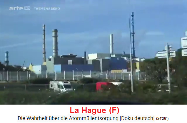 France: The nuclear waste recycling plant
                  at La Hague