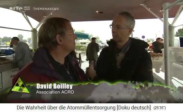 La Hague:
                  Activist David Boilley warns of radioactive fish at
                  the fish market
