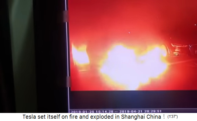 Shanghai, Tesla brennt
                    in Tiefgarage 22.4.2019: Vollbrand 03