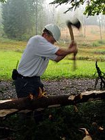 Un le�ador trabaj� tan mucho que
                                  ...