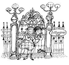 Thomas und Annika Settergren am Gartentor