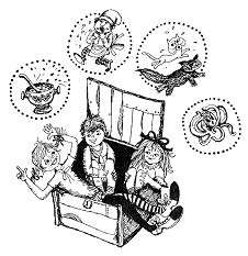 Pippis Langstrumpf erfindet Geschichten, wenn
                      es draussen regnet