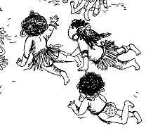 Taka-Tuka-Land-Konzert bei Sonnenuntergang:
                      Kleine Eingeborenenkinder