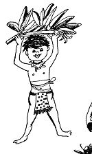 Thomas mit Bananenstaude