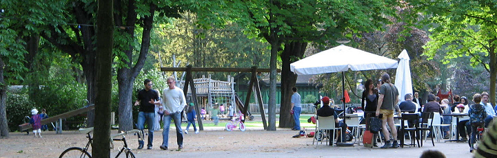 Restaurant next to a playground, for example
                      in Schtzenmattpark (Rifleman Meadow Park) in
                      Basel