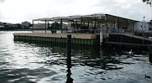 Raft 05 as a culture
                              raft for music events on the Lake of
                              Zurich at Bellevue Square, Zurich