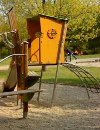 Climbing 02: access to the slide in
                            Meerbusch near Duesseldorf, Germany