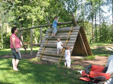 Climbing 03 on a low house in Wolfurt
                            near Bregenz, Austria