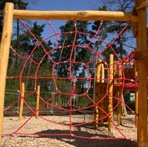 Climbing 15: spiderweb
                            in Kleinzschachwitz near Dresden, Germany