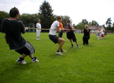 Playground party 03,
                            tug of war in Calw near Stuttgart, Germany