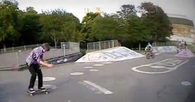 Skatepark 10: skating and biking at
                              the same time, Horfield District, Bristol
