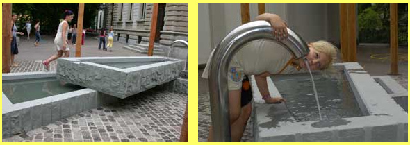 Wasser 05: Brunnen auf dem
                                  Pausenplatz der Schule Schanzengraben,
                                  Zrich