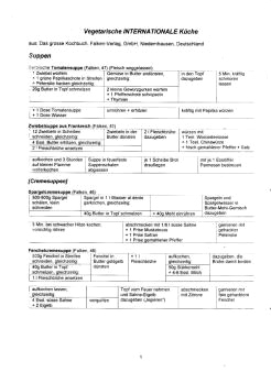 Vegetarisch Falken 01: Suppen,
                            Cremesuppen