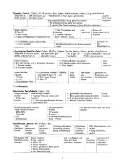 Vegetarisch Falken 07: Reissalate,
                            Kartoffelsalate
