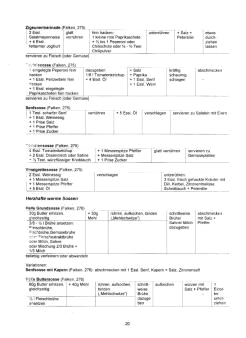 Vegetarisch Falken 20: Kalte Sossen,
                            warme Sossen