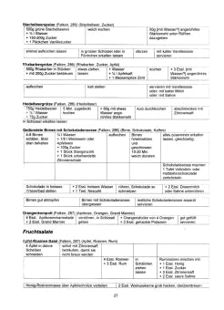 Vegetarisch Falken 27: Kompotte,
                            Fruchtspeisen, Fruchtsalate