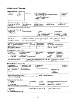 Vegetarisch Falken 31: Puddings,
                            Flammeris