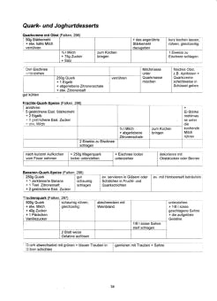 Vegetarisch Falken 34: Quarkdesserts,
                            Jogurtdesserts