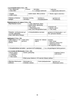 Vegetarisch Falken 36: Quarkdesserts,
                            Jogurtdesserts