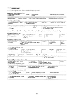 Vegetarisch Kunz-Bircher:
                            Getreidespeisen 01