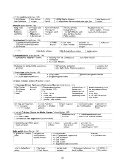 Vegetarisch Kunz-Bircher: S�ssspeisen /
                            Desserts 02