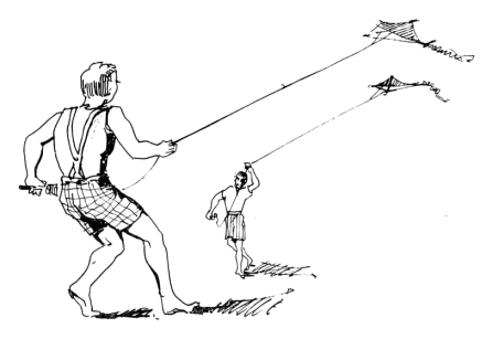 Drachen steigenlassen