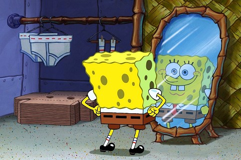 "Spongebob", Figur mit
                einem Schwammkopf, senkt den IQ der Kinder