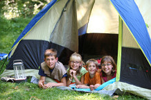 Camping is very "exciting"
                            for children