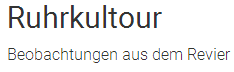 Ruhrkultour
                online, Logo