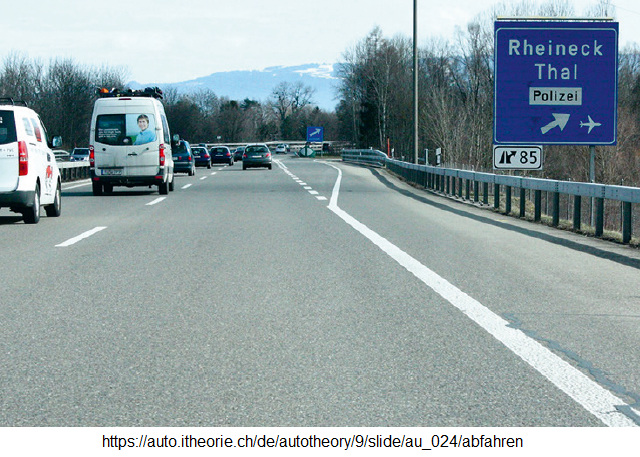 Prüfungsfragen Fahrprüfung CH: Die Strasse 1 bis 45 - itheorie.ch