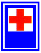 Verkehrszeichen: Hinweistafel
                      Erste-Hilfe-Station