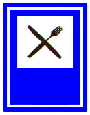 Verkehrszeichen: Hinweistafel
                Restaurant