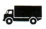 Verkehrszeichen: Symbol schwerer
                      Lastwagen