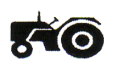 Verkehrszeichen: Symbol Traktor