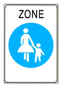 Verkehrszeichen: Vorschriftssignal
                      Fussgängerzone