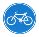 Verkehrszeichen: Vorschriftssignal Veloweg /
                      Fahrradweg