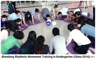 Dr.
                      Blomberg in China 2016: Ballspiel im Kreis auf
                      allen Vieren mit dem Kopf
