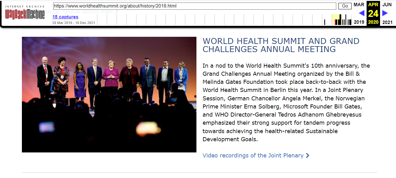 Weltgesundheitsgipfel 2018 mit
Ugur Sahin im Internetarchiv Weltgesundheitsgipfel 2018 mit Ugur
Sahin im Internetarchiv