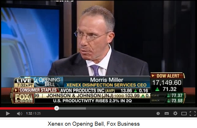 CEO Maurice Miller from Xenex
                            describes the virus killer robot CEO Maurice
                            Miller from Xenex describes the virus killer
                            robot 02