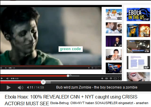 Nach der Ebola-Impfung verwandelt
                            sich der Bub in einen Zombie