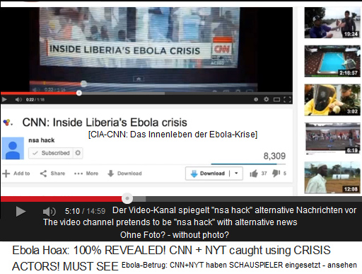 Video-Kanal
                            "nsa hack" ohne Foto -
                            wahrscheinlich vom CIA