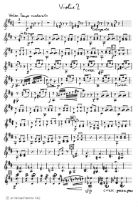 B�riot: ballet scenes (Sc�nes de
                              ballet) for violin and piano, violin tutti
                              part (page 6)
